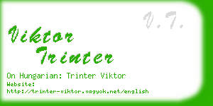 viktor trinter business card